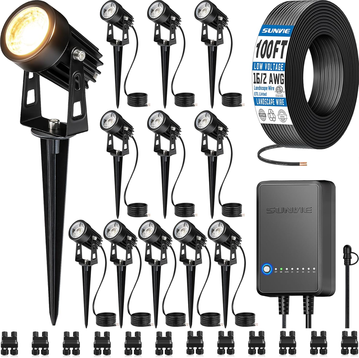 Outdoor Lighting Kits Low Voltage - All-in-One LED Low Voltage Landscape Lighting