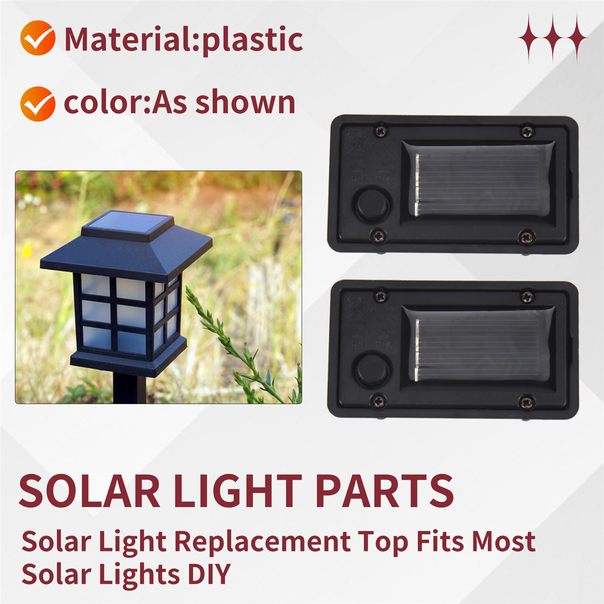Solar Lantern Hanging - UNCL 2Pcs Battery Box, Solar Lantern