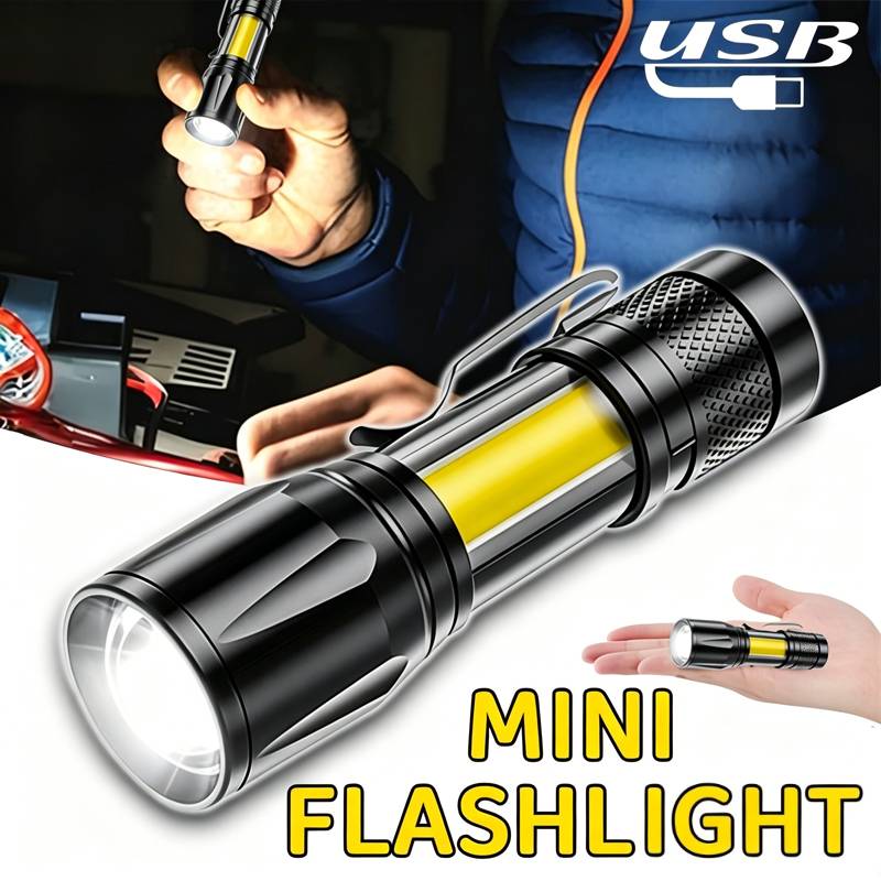 Outdoor Lighting Ideas - Mini LED Flashlight COB Floodlight Portable