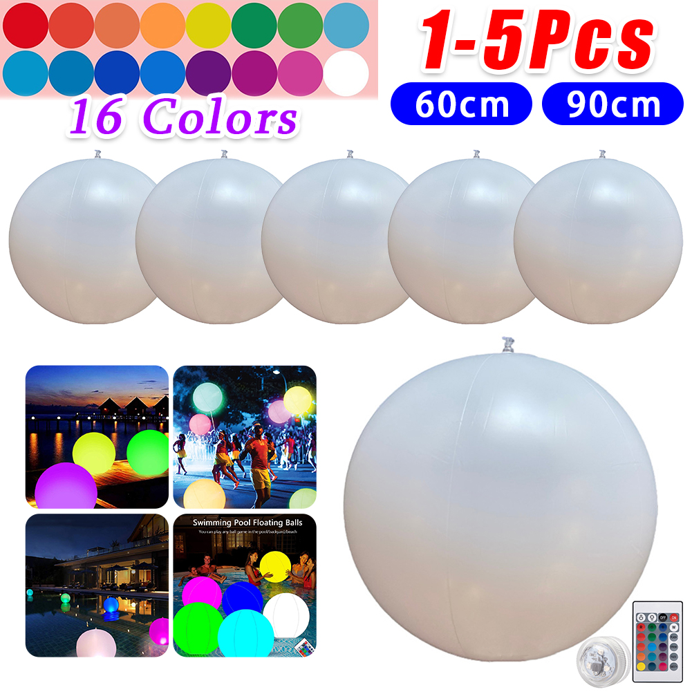 Outdoor Lighting Ideas For Party - LED Glowing Balloon 16 Colors Garden