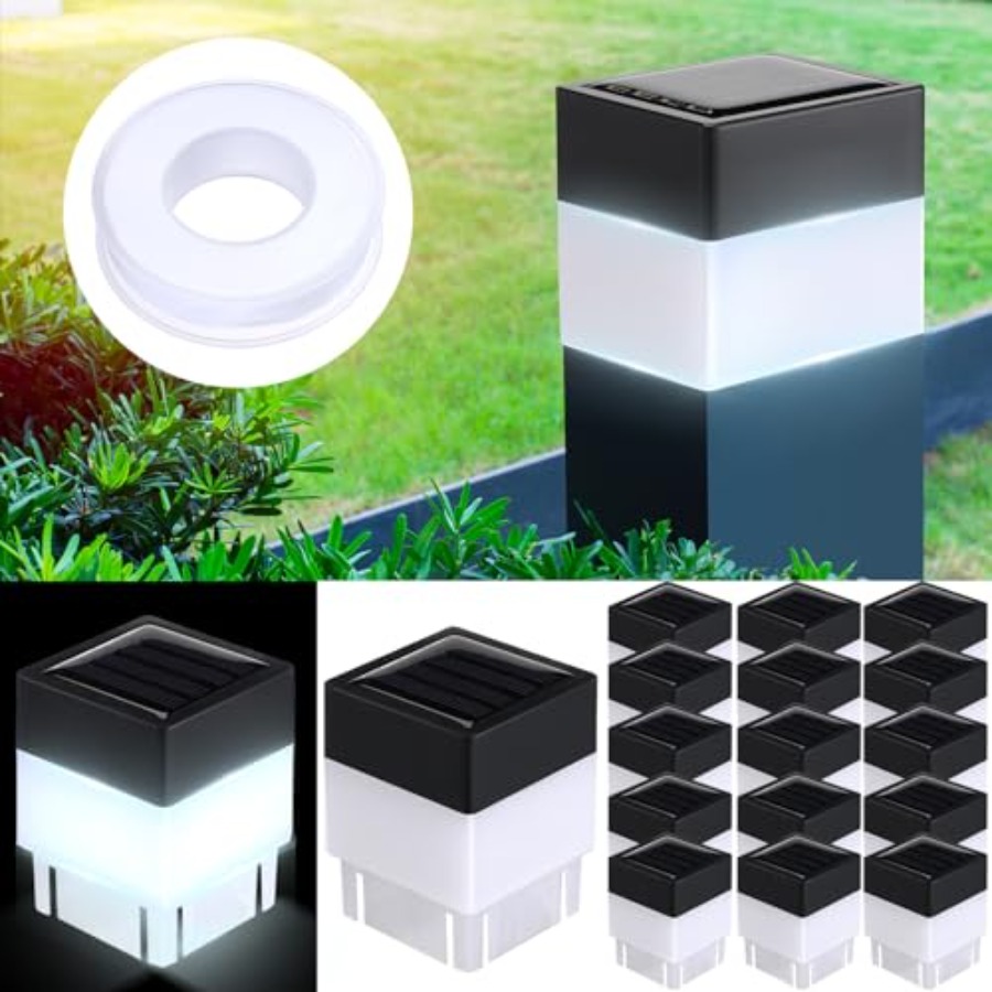 Post Cap Light - 20 Pack Solar Fence Post Cap