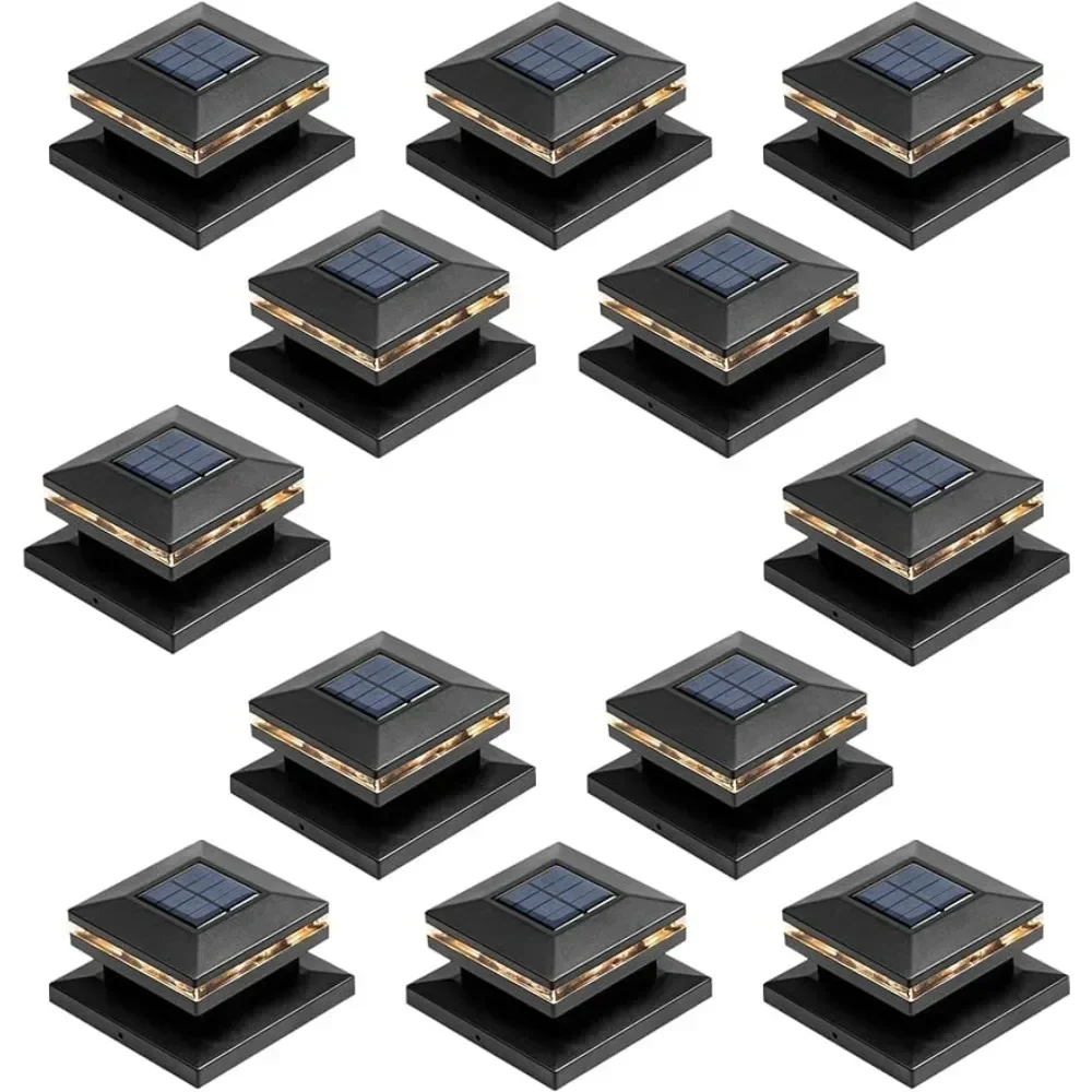 Post Cap Light - y 12 Pack Outdoor Solar Post