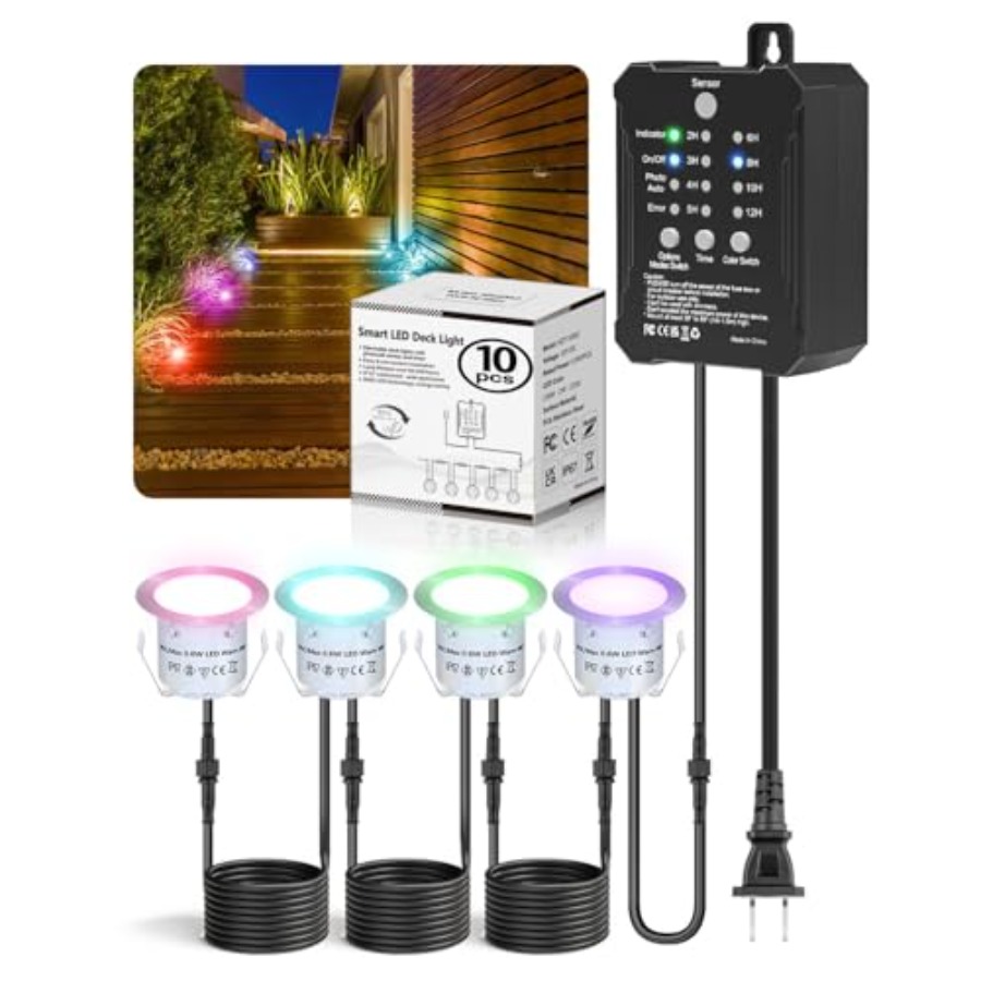 RGB Deck Lights Kit with Low V - Outdoor Lighting Kits Low Voltage avis et prix