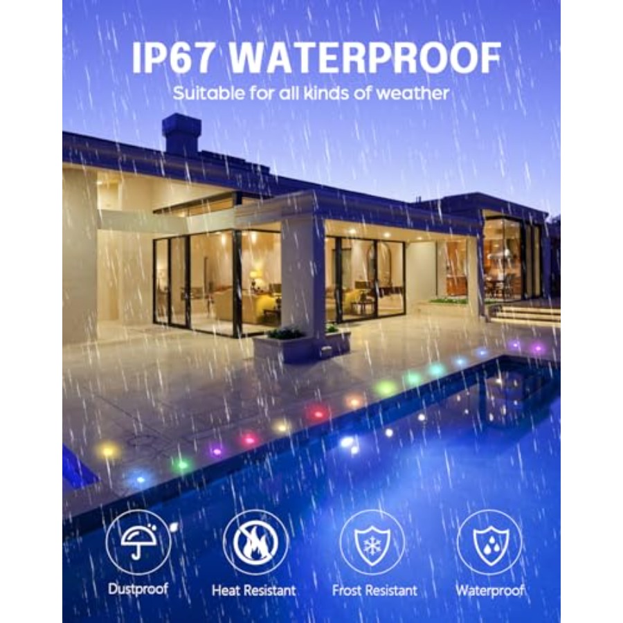 RGB Deck Lights Kit with Low V - Outdoor Lighting Kits Low Voltage avis et prix