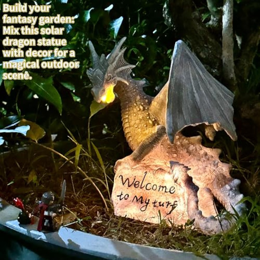 Garden Large Dragon Statue Sol - Bollard Light Garden avis et prix
