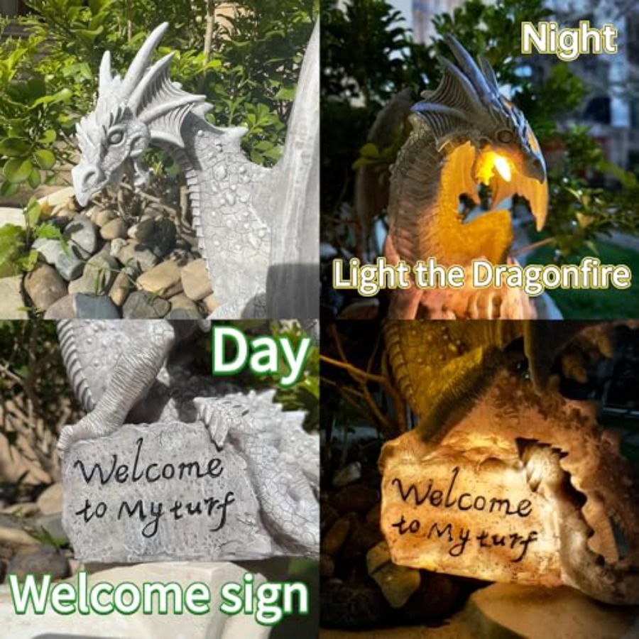 Garden Large Dragon Statue Sol - Bollard Light Garden avis et prix