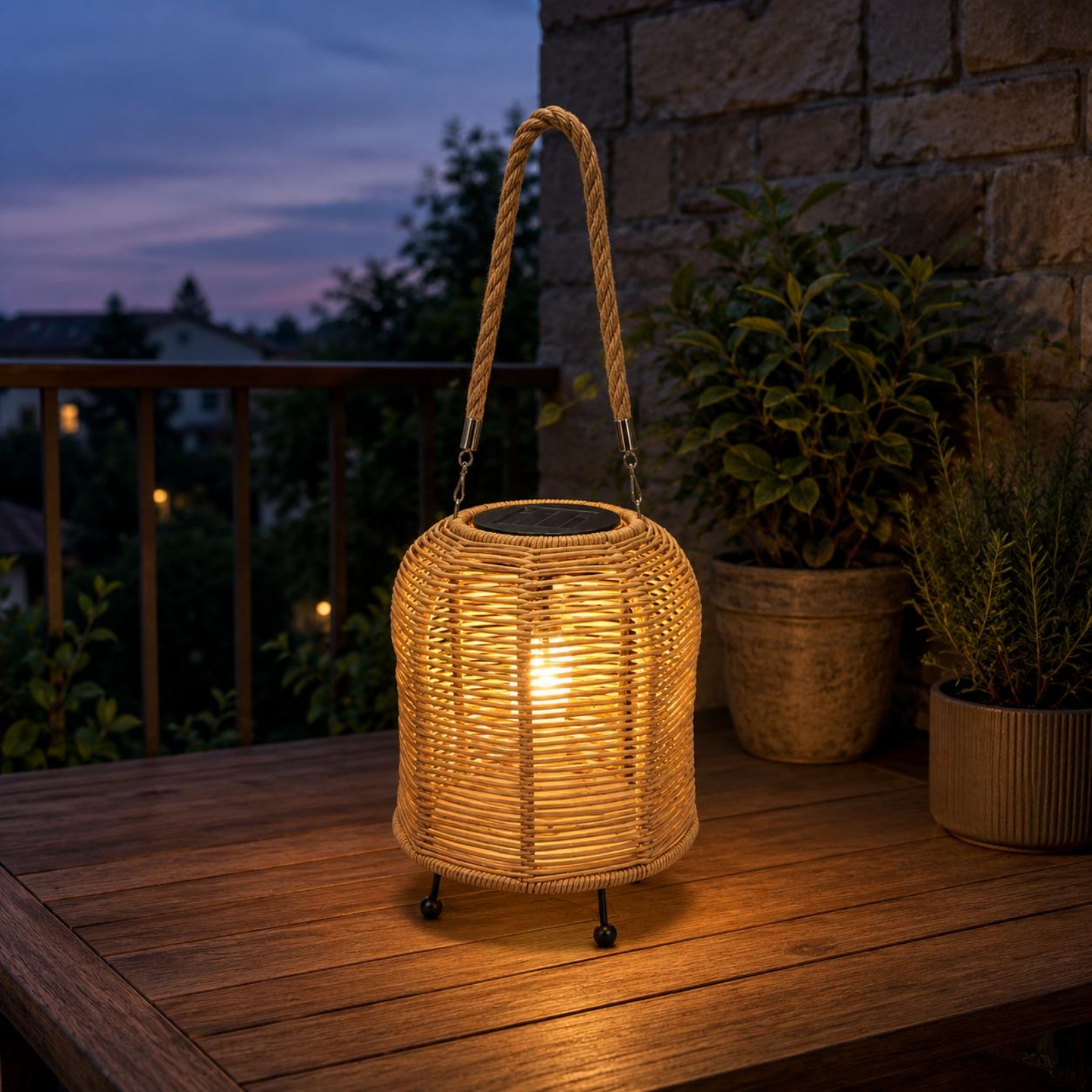 Handwoven Solar Lantern Braide - Solar Lantern Hanging avis et prix