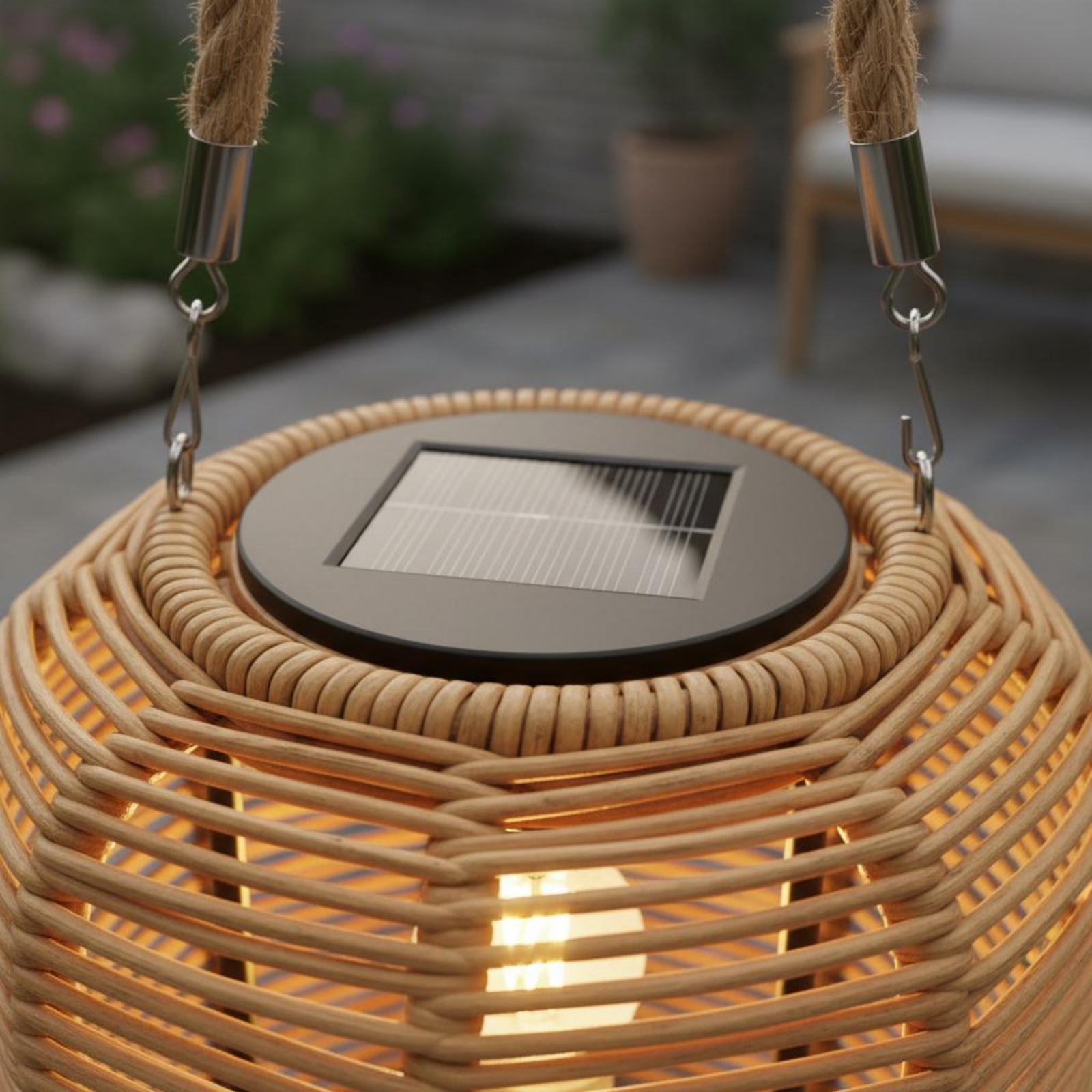 Handwoven Solar Lantern Braide - Solar Lantern Hanging avis et prix