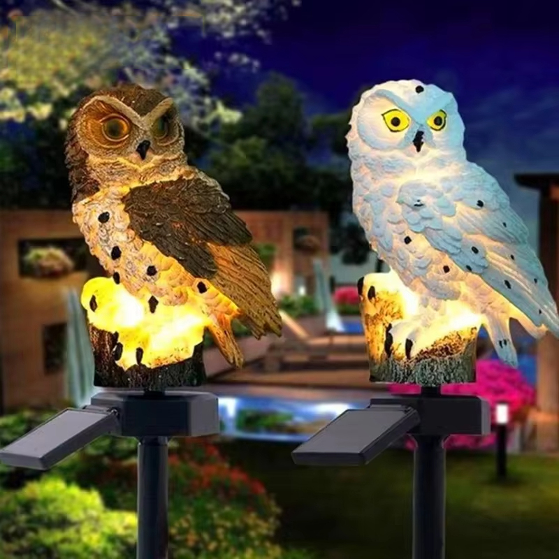 Solar light owl animal sculptu - Bollard Light Garden avis et prix
