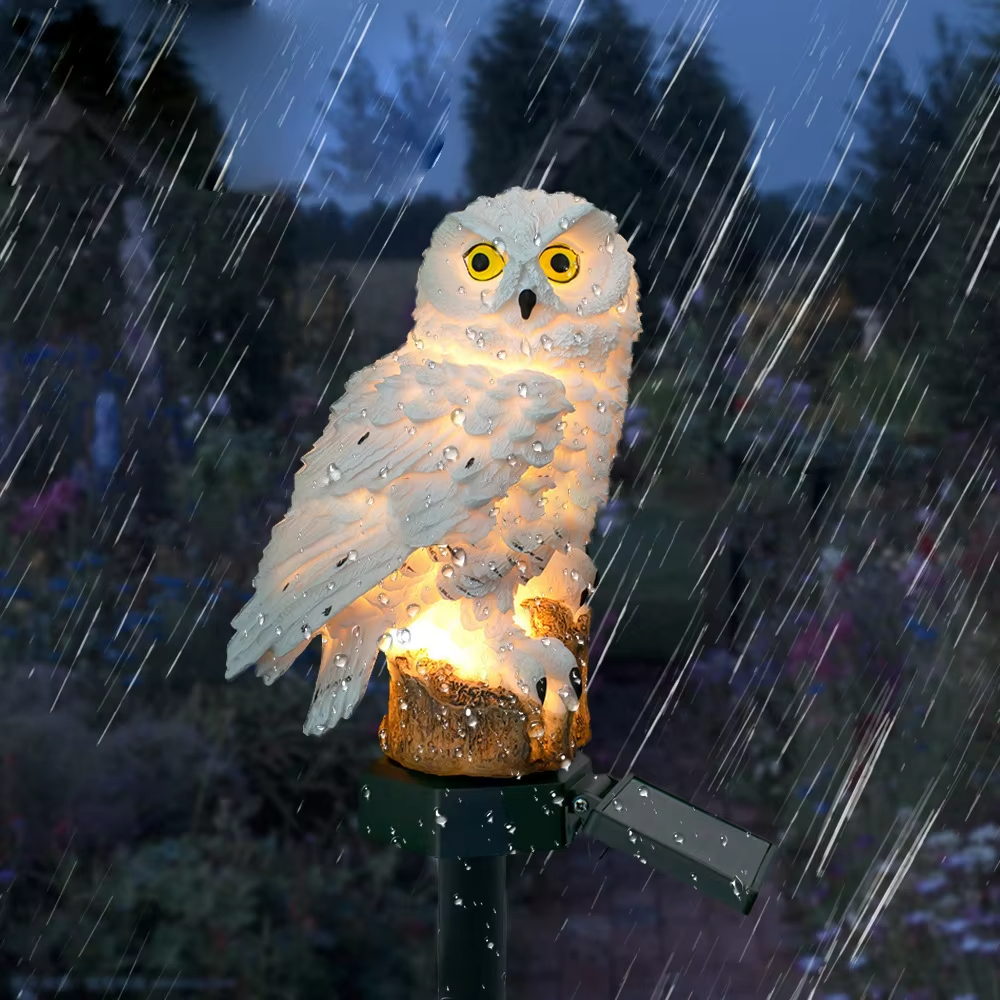 Solar light owl animal sculptu - Bollard Light Garden avis et prix