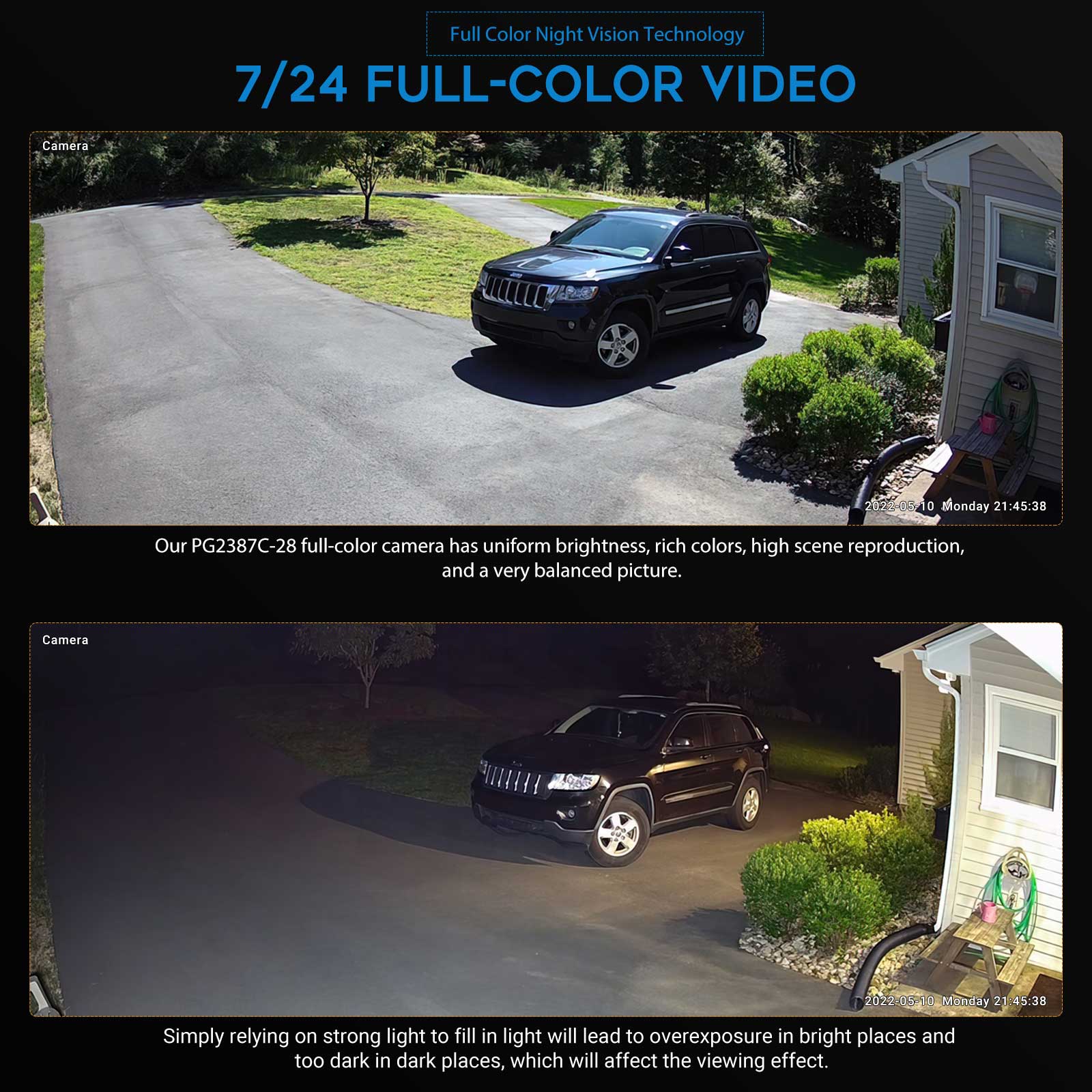 VIKYLIN 5MP Full Color Night V - Outdoor Lighting Options avis et prix
