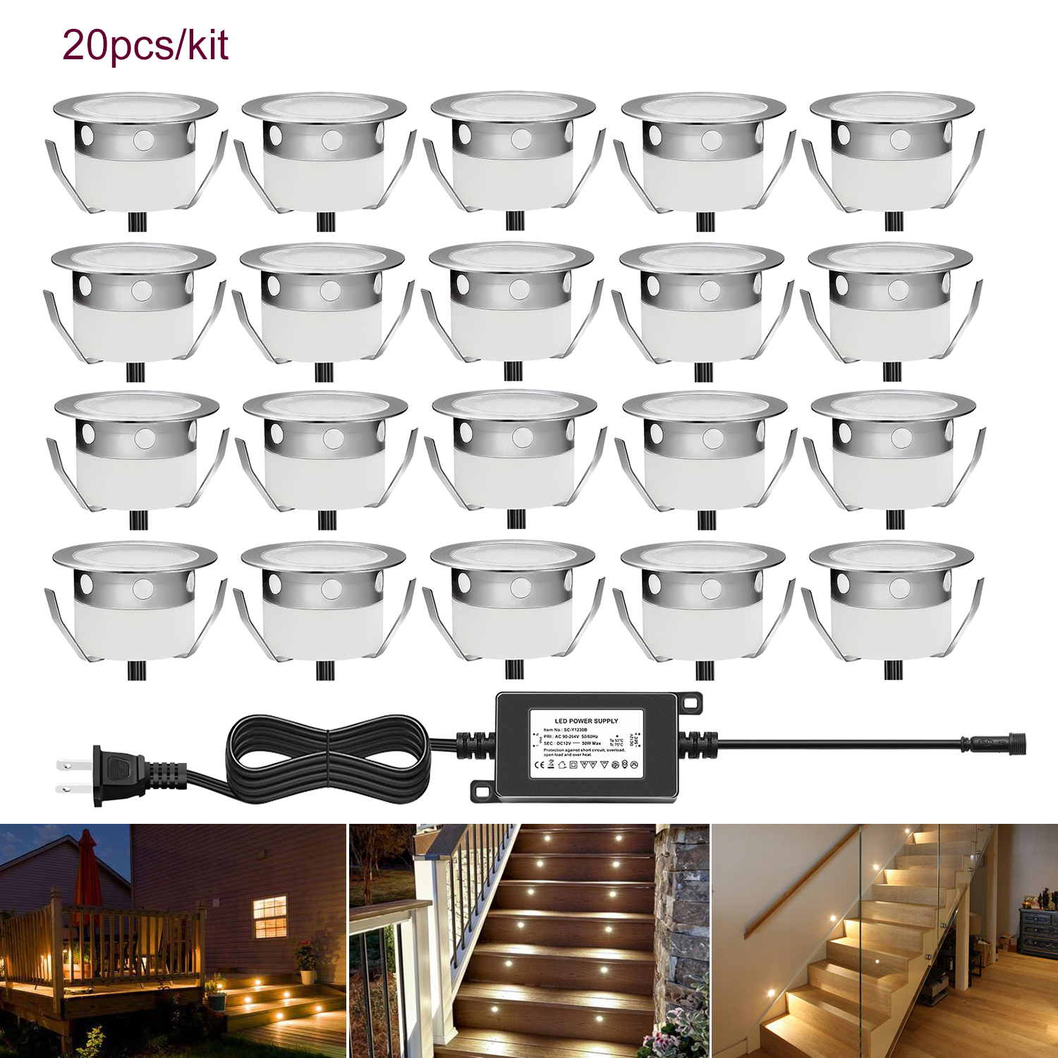 QACA LED Low Voltage Recessed  - Outdoor Lighting Kits Low Voltage avis et prix