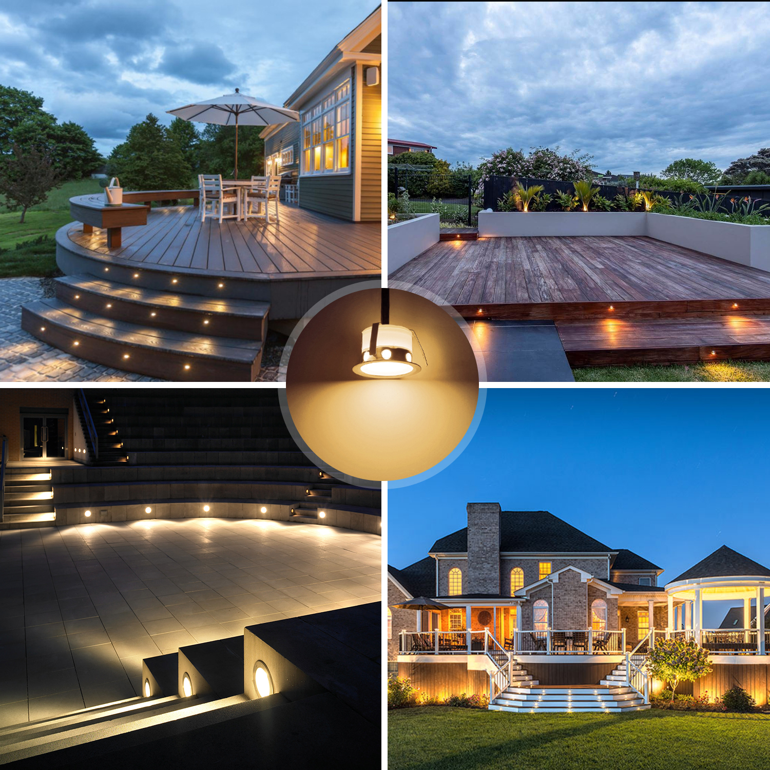 QACA LED Low Voltage Recessed  - Outdoor Lighting Kits Low Voltage avis et prix