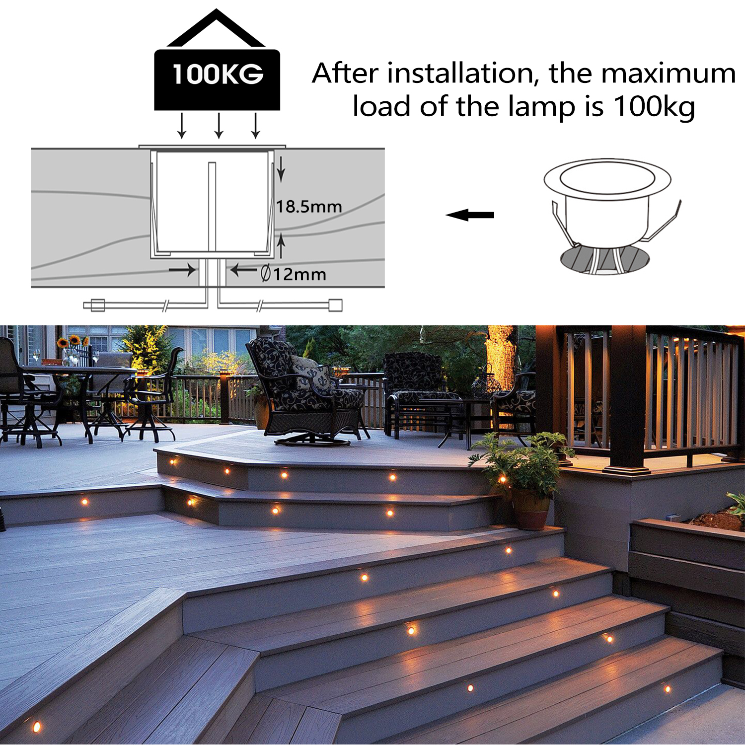 QACA LED Low Voltage Recessed  - Outdoor Lighting Kits Low Voltage avis et prix