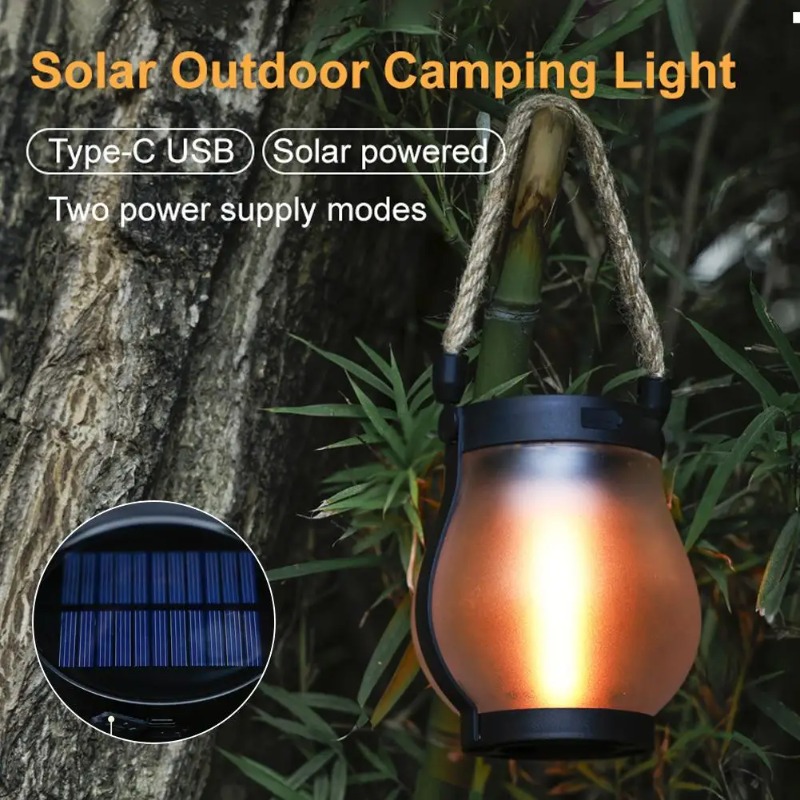 Solar Flame Lamp USB Rechargea - Solar Lantern Hanging avis et prix