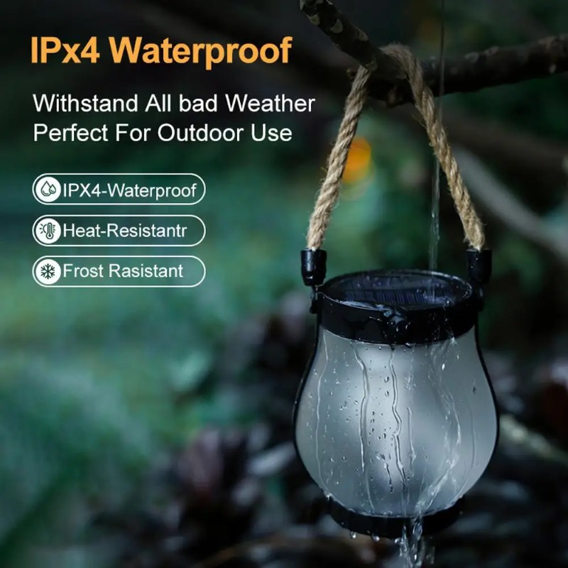 Solar Flame Lamp USB Rechargea - Solar Lantern Hanging avis et prix