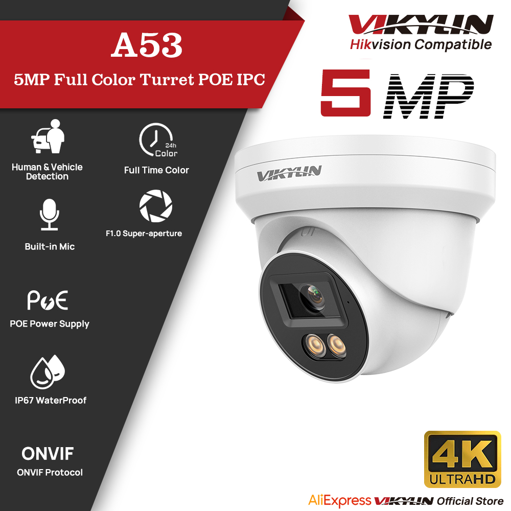 VIKYLIN 5MP Full Color Night V - Outdoor Lighting Mains Powered avis et prix