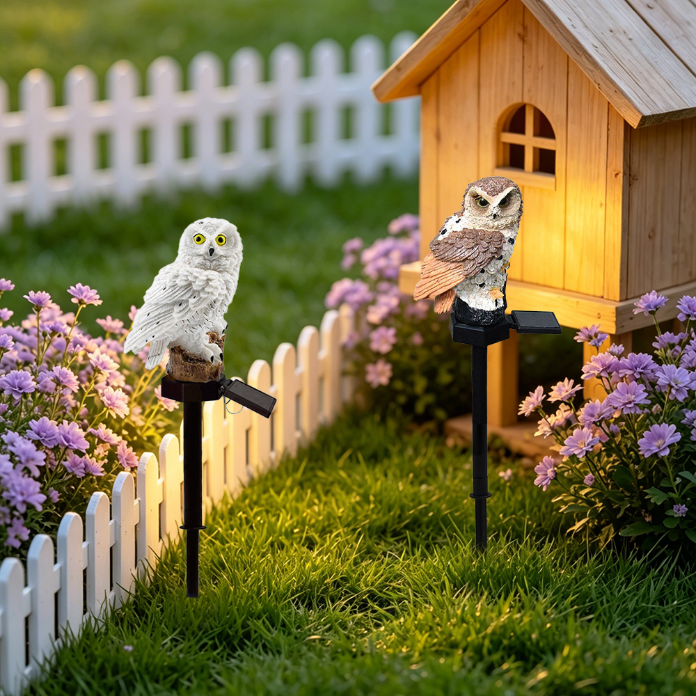 Owl Solar Light, Resin Owl Gro - Outdoor Lighting Ideas avis et prix