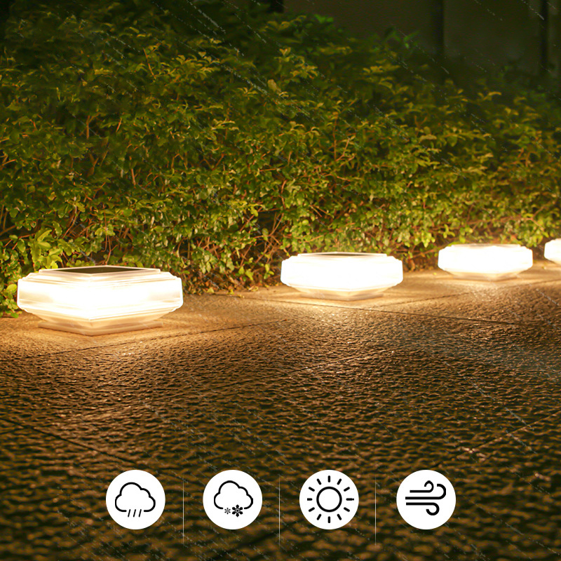 Modern Transparent Solar Post  - Post Cap Light avis et prix