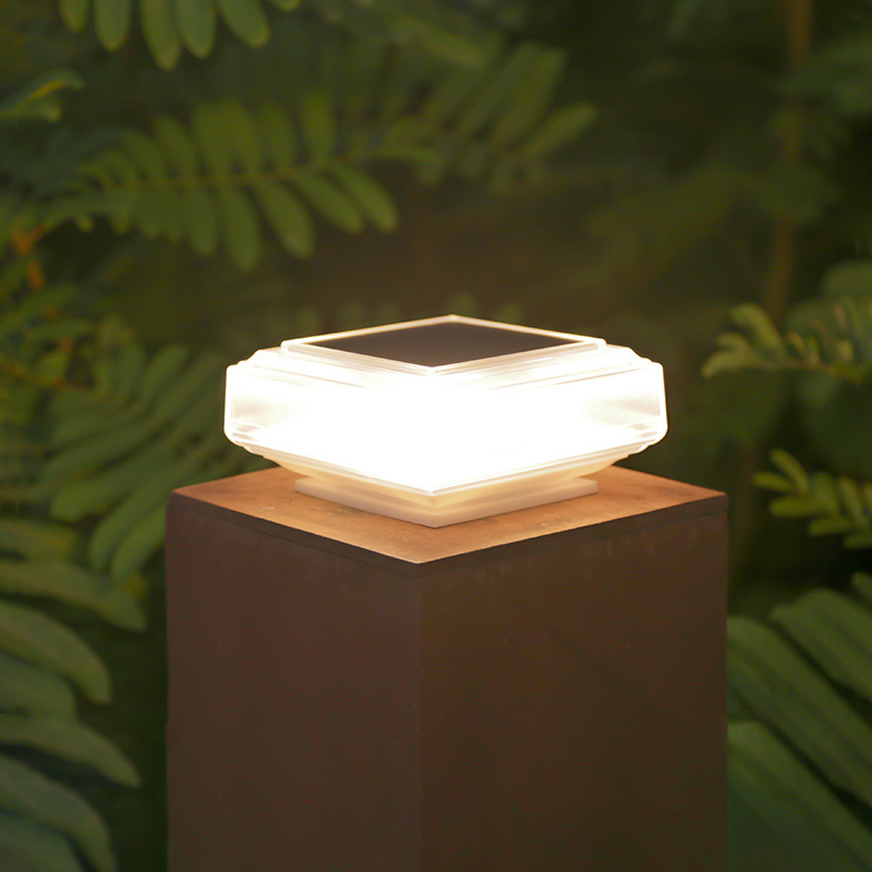 Modern Transparent Solar Post  - Post Cap Light avis et prix