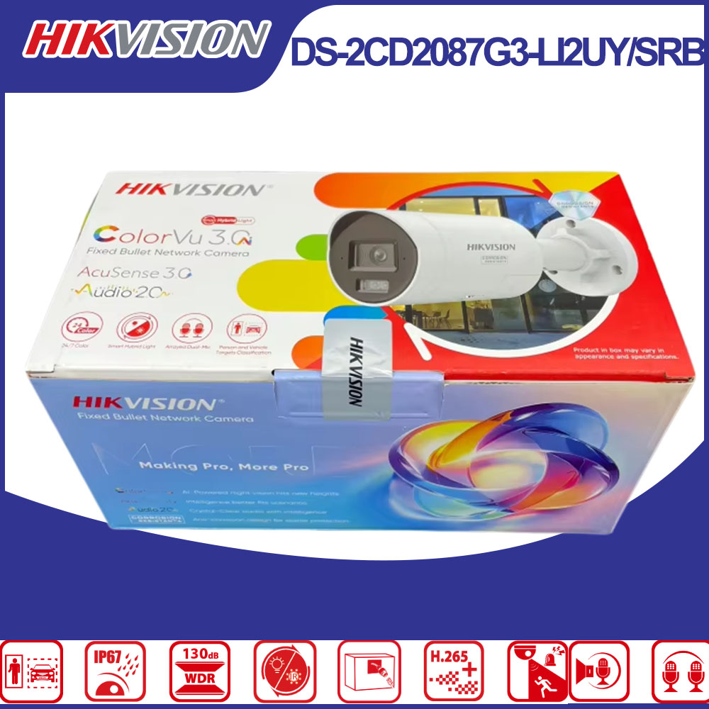 Hikvision DS-2CD2087G3-LI2UY/S - Outdoor Lighting Mains Powered avis et prix