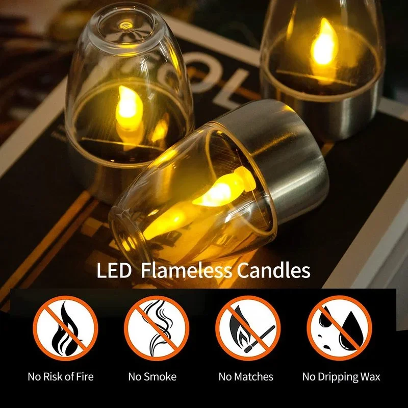Solar Powered Flameless Candle - Outdoor Lighting Ideas For Party avis et prix