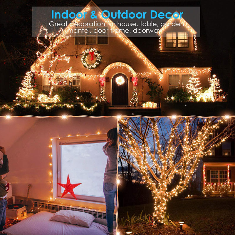 160M 1600LEDs Copper Wire Wate - Outdoor Lighting No Wiring avis et prix