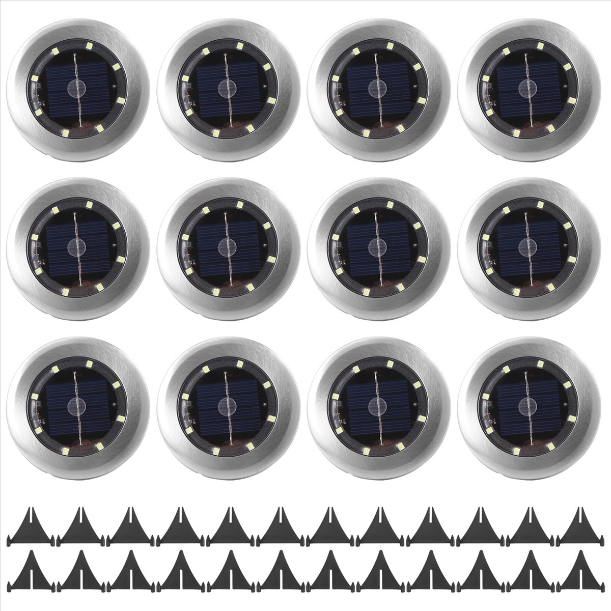 *A14E 12 Pack Solar Lights Out - Bollard Light Garden avis et prix