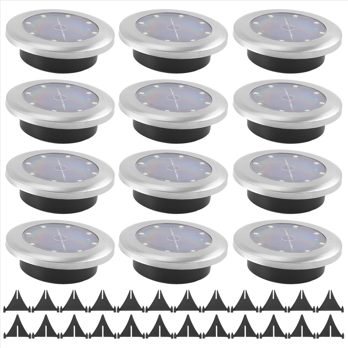 *A14E 12 Pack Solar Lights Out - Bollard Light Garden avis et prix