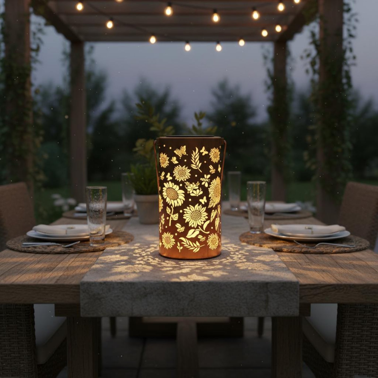 Colorful Sunburst Solar Lanter - Solar Lantern Hanging avis et prix