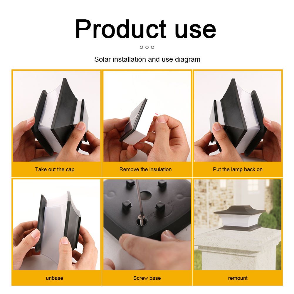 Solar Post Cap Light LED Fence - Post Cap Light avis et prix
