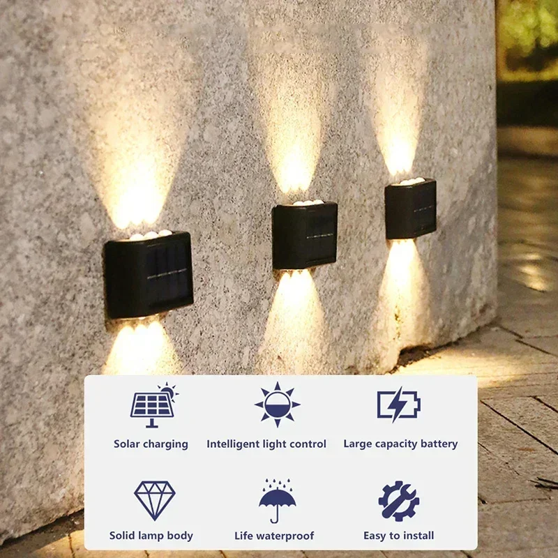 COB Solar Wall Lamp Outdoor Wa - Bollard Light Garden avis et prix