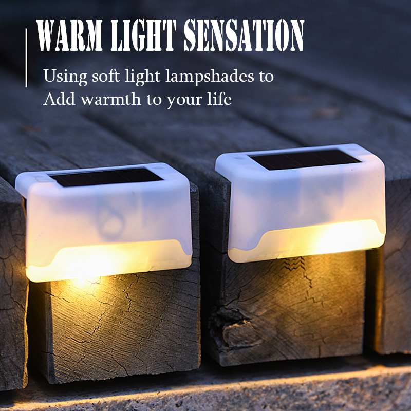 4PCS Solar Deck Light Outdoor  - Bollard Light Garden avis et prix