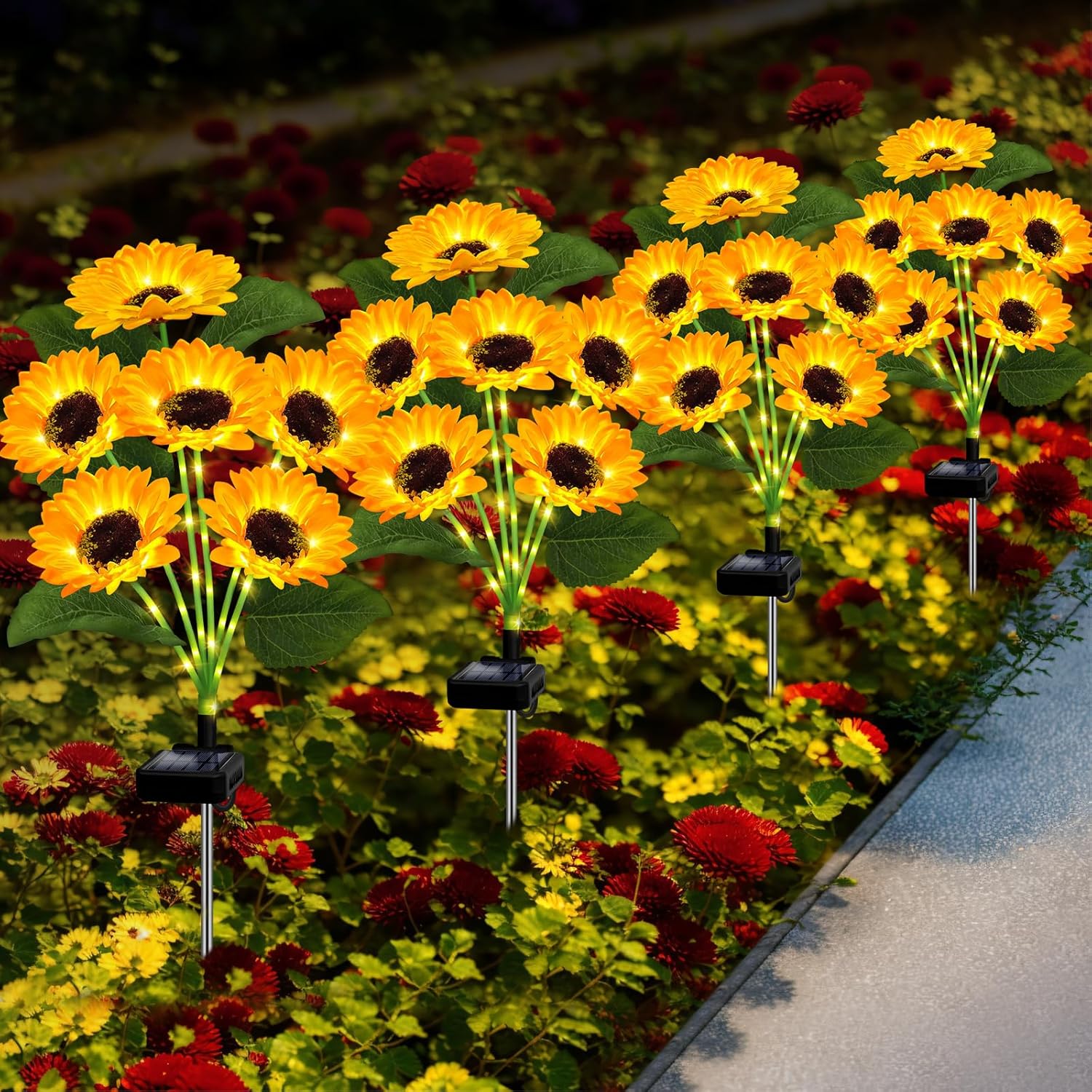 Solar Sunflower Lights with Lu - Bollard Light Garden avis et prix