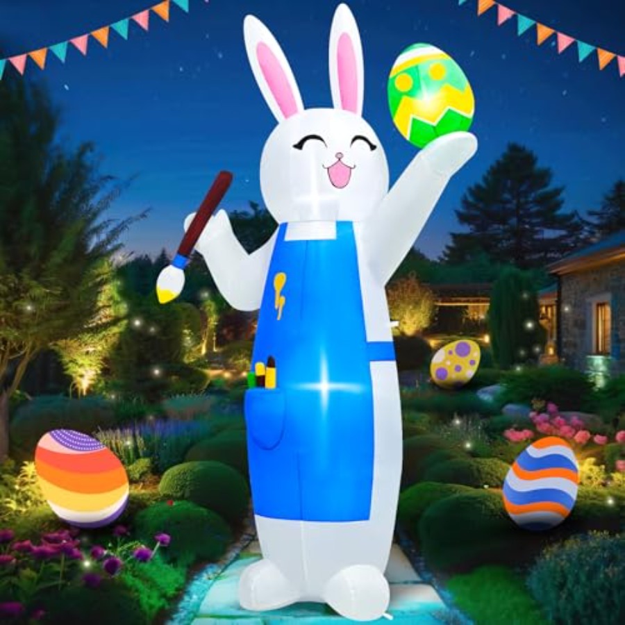 Outdoor Easter inflatable bunn - Outdoor Lighting Accent avis et prix
