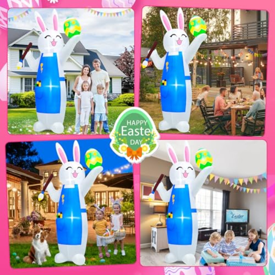 Outdoor Easter inflatable bunn - Outdoor Lighting Accent avis et prix