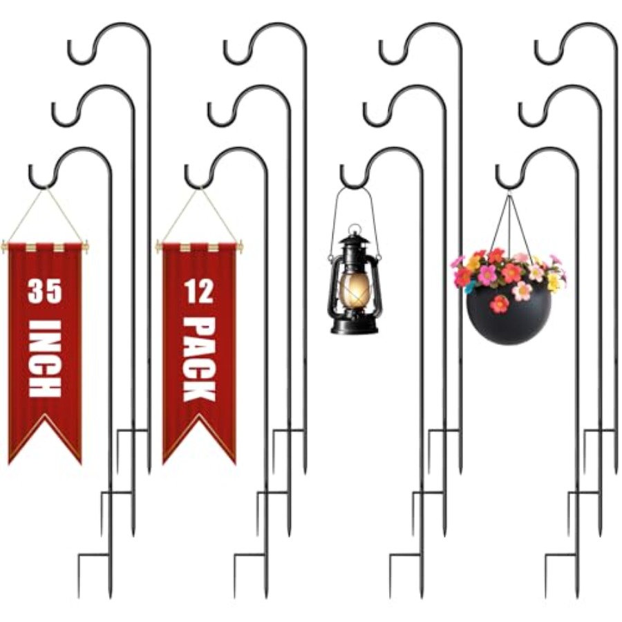 Shepherds Hooks for Outdoor Ga - Solar Lantern Hanging avis et prix
