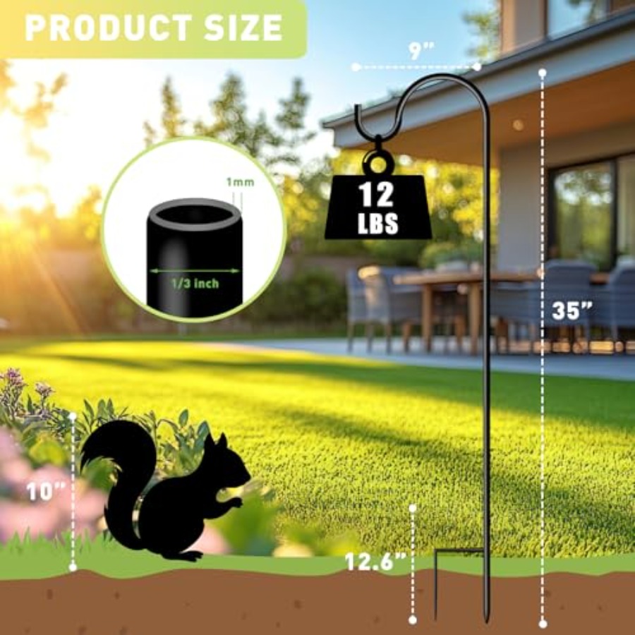 Shepherds Hooks for Outdoor Ga - Solar Lantern Hanging avis et prix