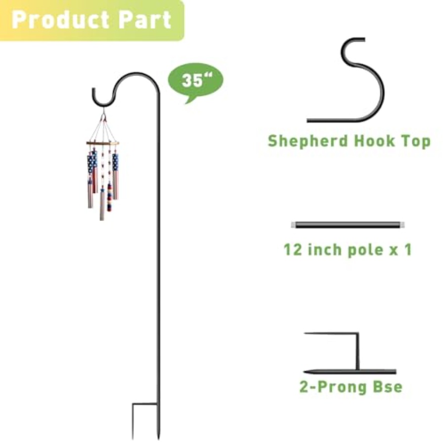 Shepherds Hooks for Outdoor Ga - Solar Lantern Hanging avis et prix