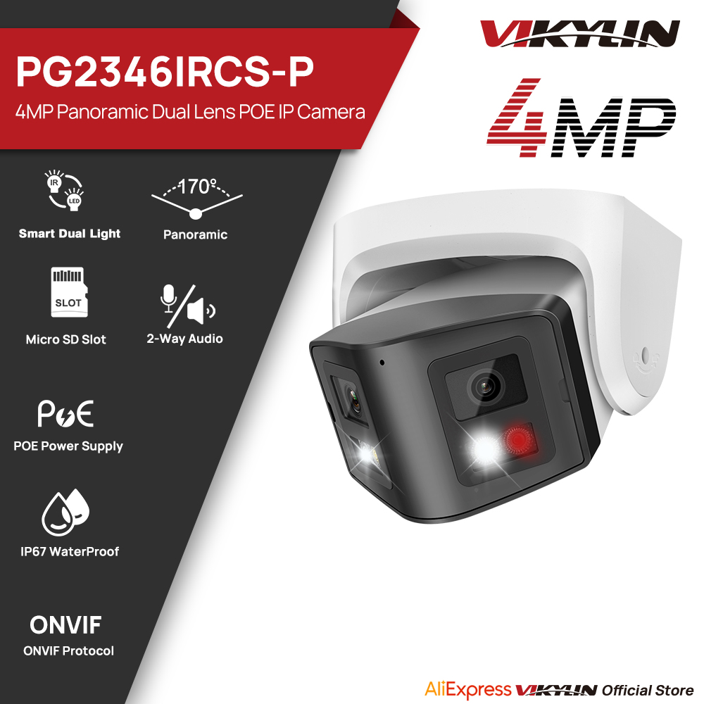 Vikylin 4MP Panoramic Smart Du - Outdoor Lighting Mains Powered avis et prix