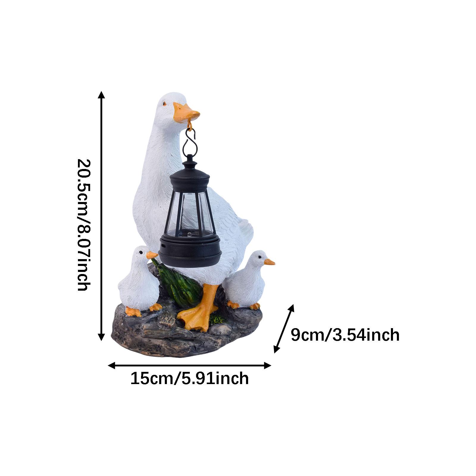 White Duck Ornament with Solar - Outdoor Lighting Accent avis et prix