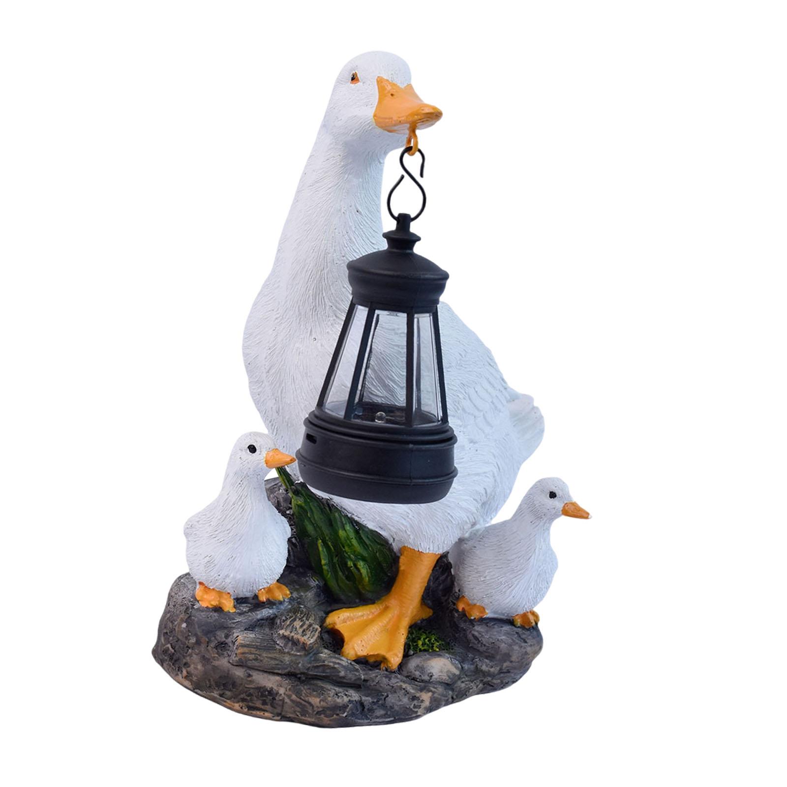 White Duck Ornament with Solar - Outdoor Lighting Accent avis et prix