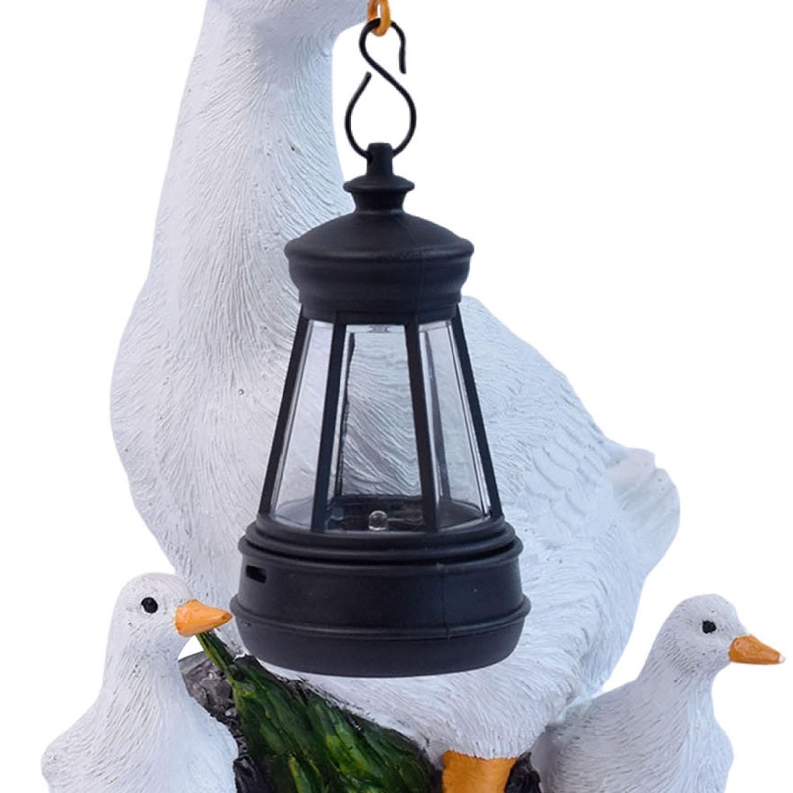 White Duck Ornament with Solar - Outdoor Lighting Accent avis et prix