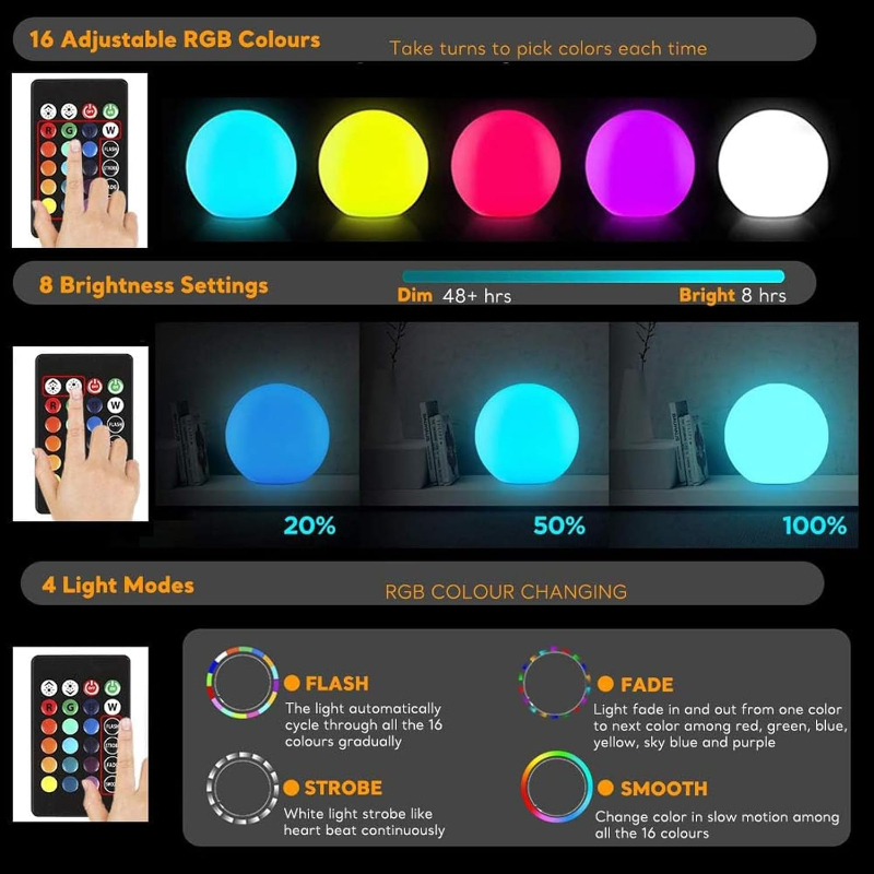 LED Ball Light Solar Lamp Outd - Outdoor Lighting Experts avis et prix