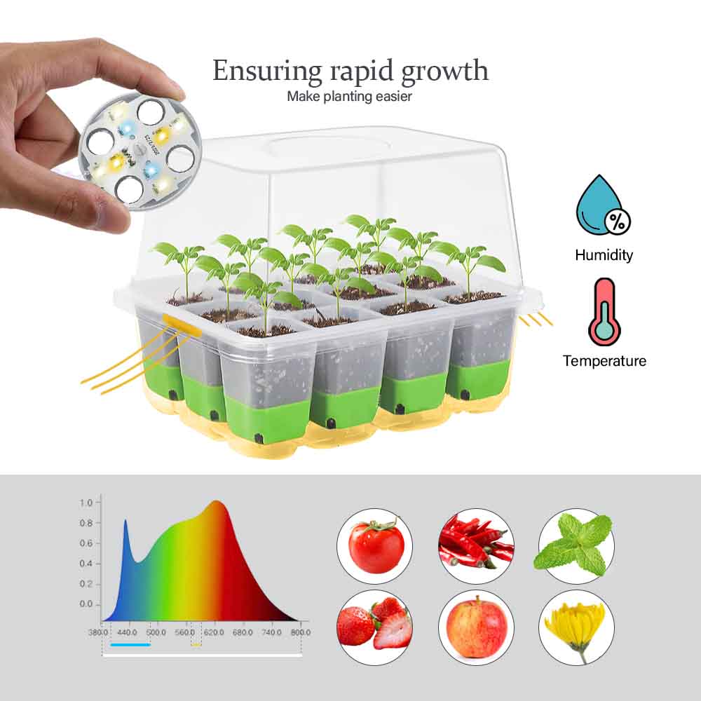 LED Grow Light Seedling Starte - Outdoor Lighting Box avis et prix