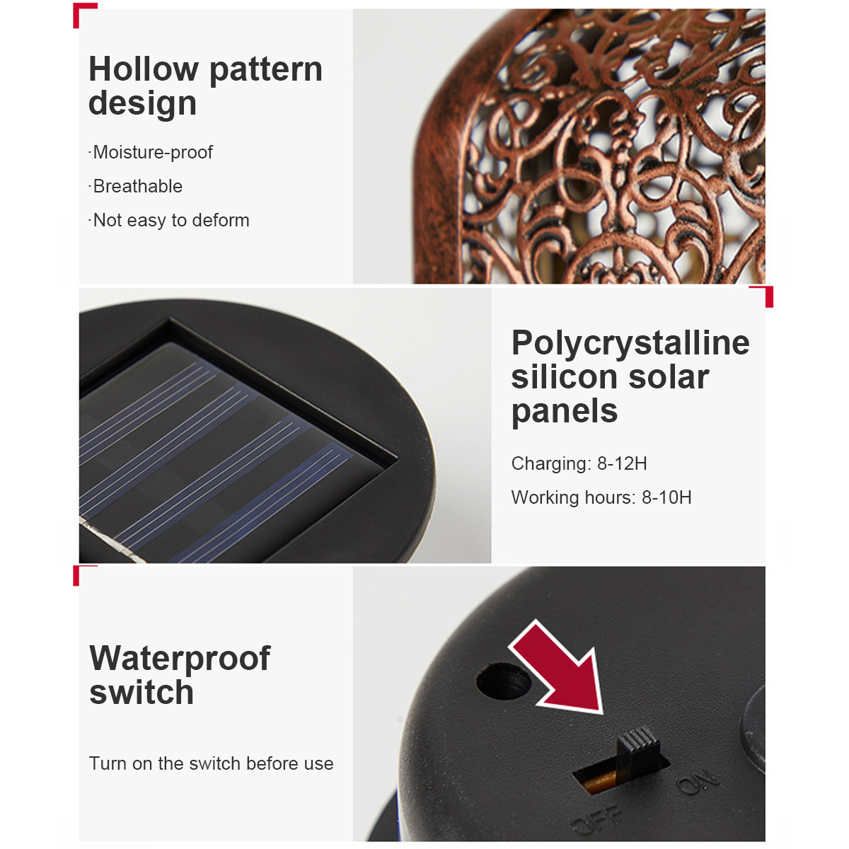 Solar Lanterns Outdoor Waterpr - Bollard Light Garden avis et prix