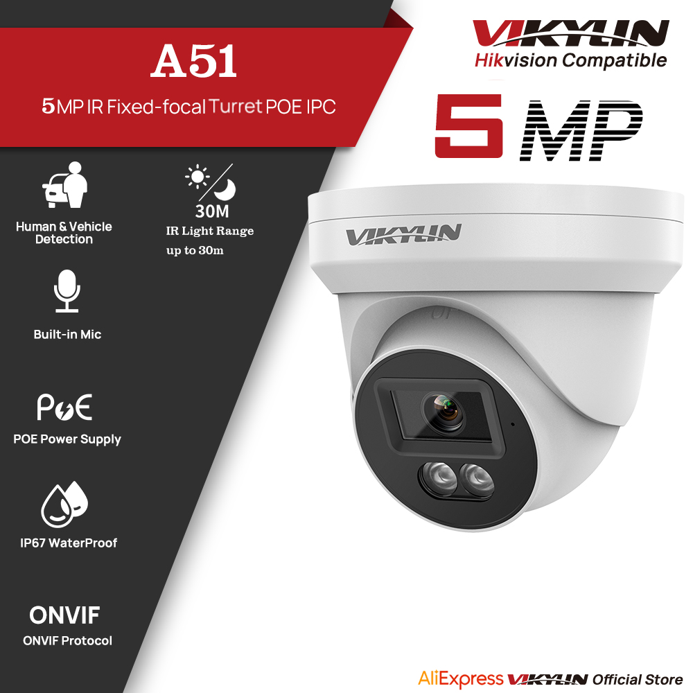 VIKYLIN 5MP IP Security Camera - Outdoor Lighting Mains Powered avis et prix