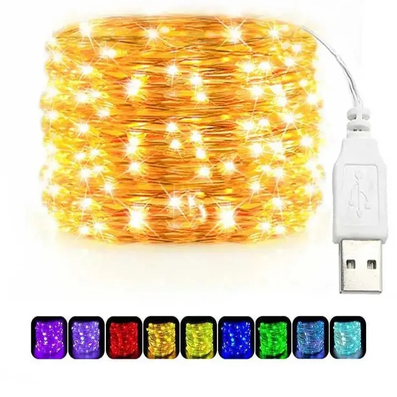 USB LED String Lights Copper S - Outdoor Lighting No Wiring avis et prix