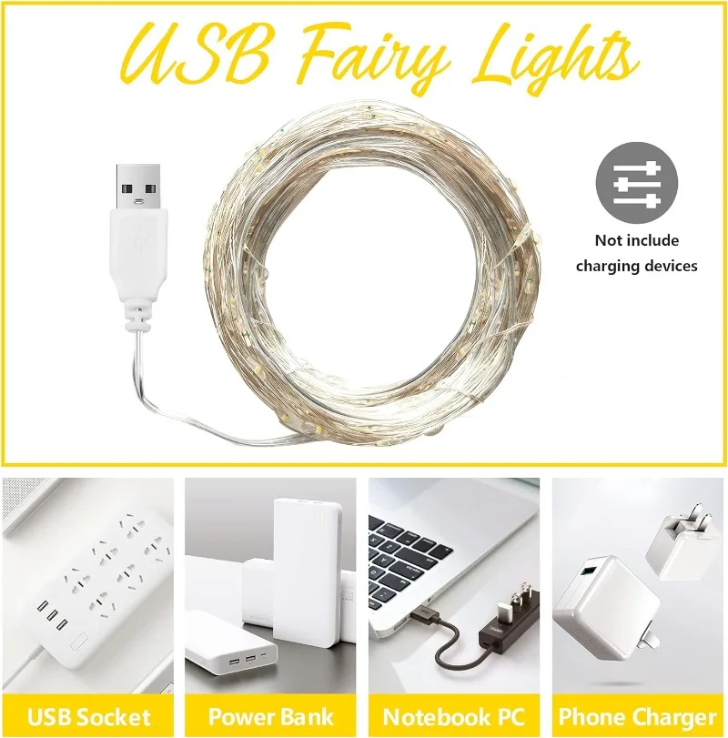 USB LED String Lights Copper S - Outdoor Lighting No Wiring avis et prix