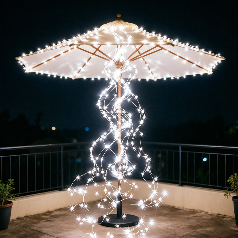 Solar Waterfall Light String 2 - Outdoor Lighting No Wiring avis et prix